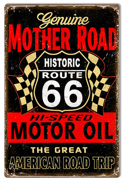 Mother Road Motor Oil 12×18