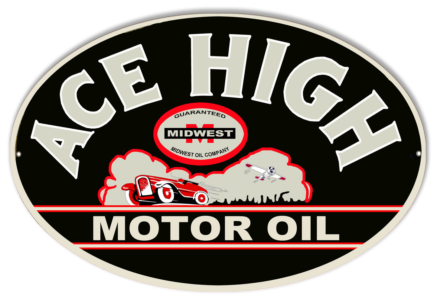 Ace High Motor Oil 11×18