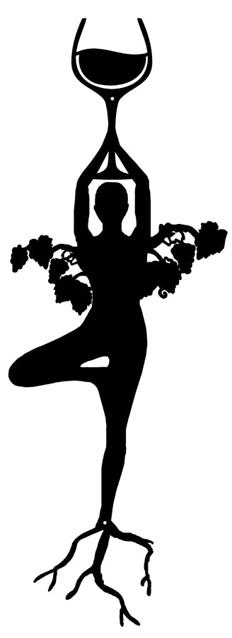 Silhouette Lady Grapes And Wine Vintage Style Metal Sign 13 × 34