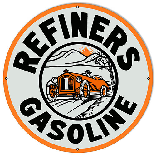 Refiners Gasoline Vintage Style Metal Sign 24 x 24
