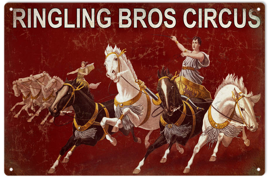 Ringling Bros Circus With Horses 12x18