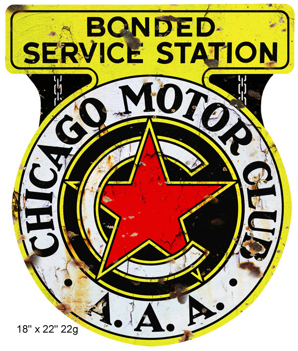 Chicago Motor Oil Gas Station 18×22