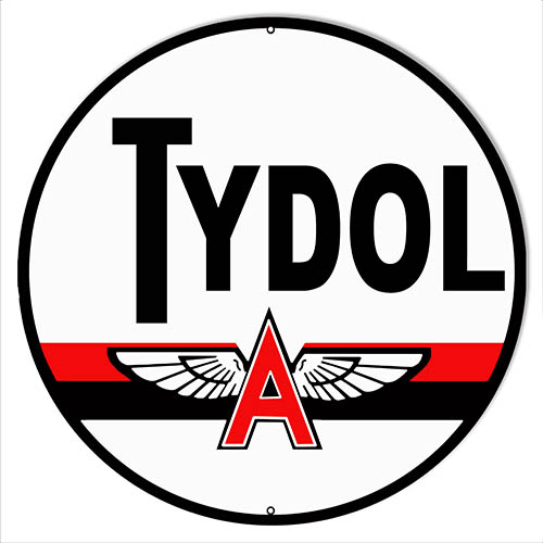 Tydol Gasoline Motor Oil Vintage Style Metal Sign 24 x 24