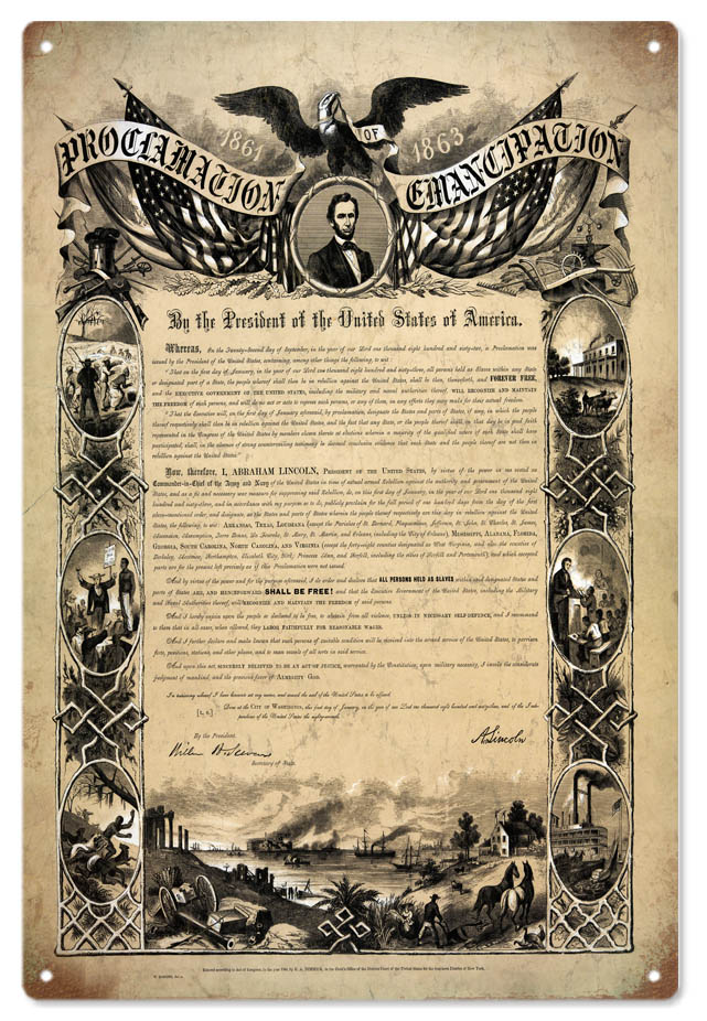 Emancipation Proclamation 12″x18″