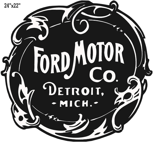 Ford Motor Vintage Style Metal Sign 22 x 24