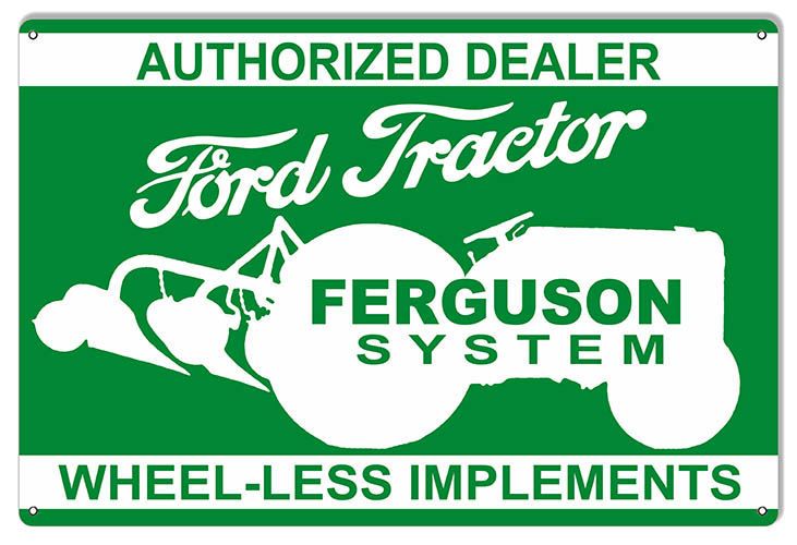 Ford Tractor Ferguson Dealer Construction Country 12″x18″