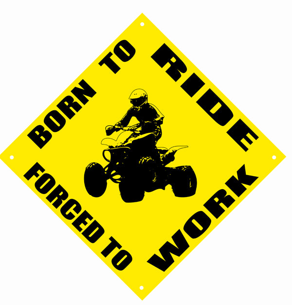 Born To Ride Motor Bike Garage 12x12