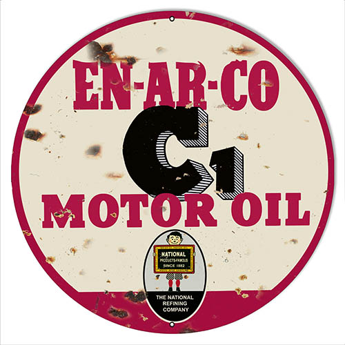 EN-AR-CO Motor Oil Gas Station 14 x 14