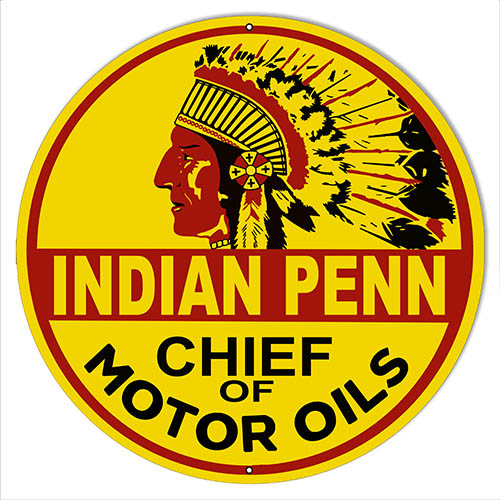 Indian Penn Motor Oil Gas Station 14 x 14