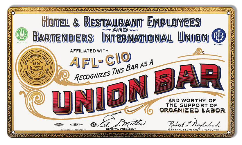 Union Hotel And Restaurant Bar 12x18