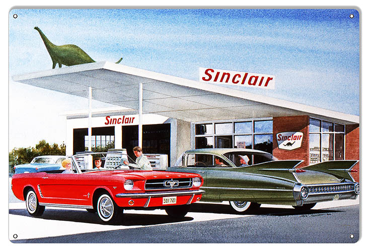 Sinclair Gas Station Garage Vintage Style Metal Sign 12 × 18