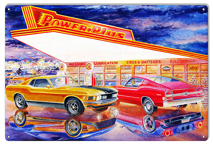 Power Plus Gas Station Garage 12×18