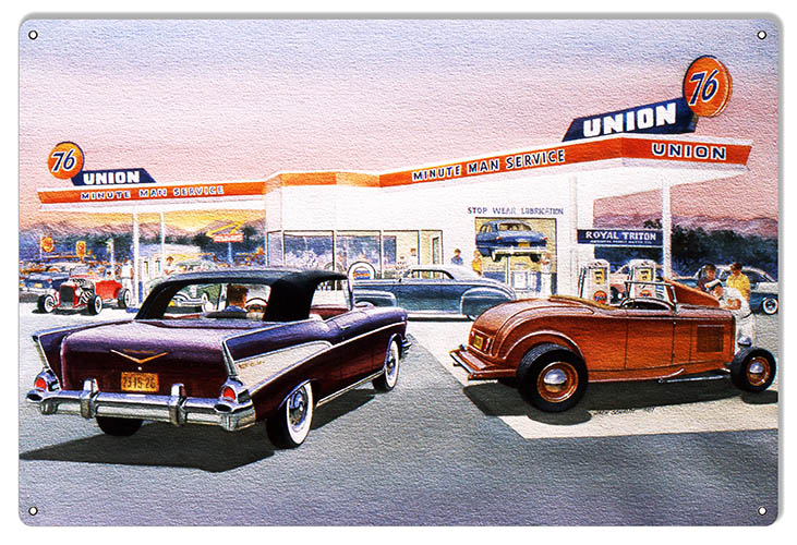 Union 76 Gas Station 12×18