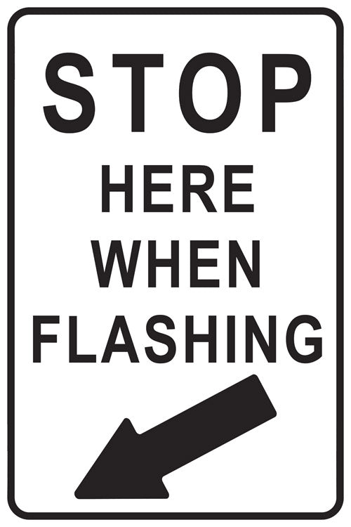 RR-102 Stop When Flashing 9x12