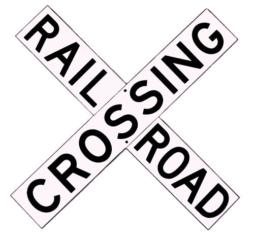 Crossbuck Railroad 24x4