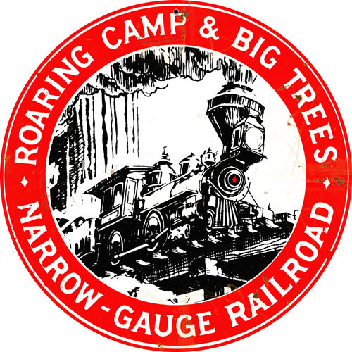 Red Big Trees Railroad Vintage Style Metal Sign 14 x 14