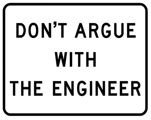 RR-27 Dont Argue Railroad 12x9
