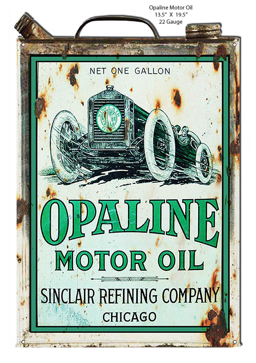 Opaline Gasoline Vintage Style Metal Sign 13 x 19