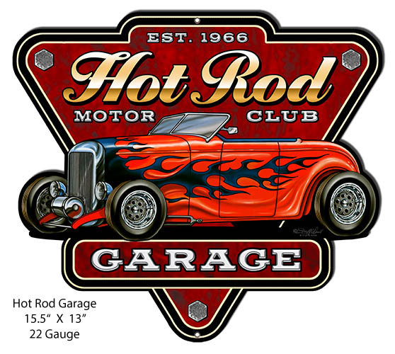 Hot Rod Garage Club 13×15.5