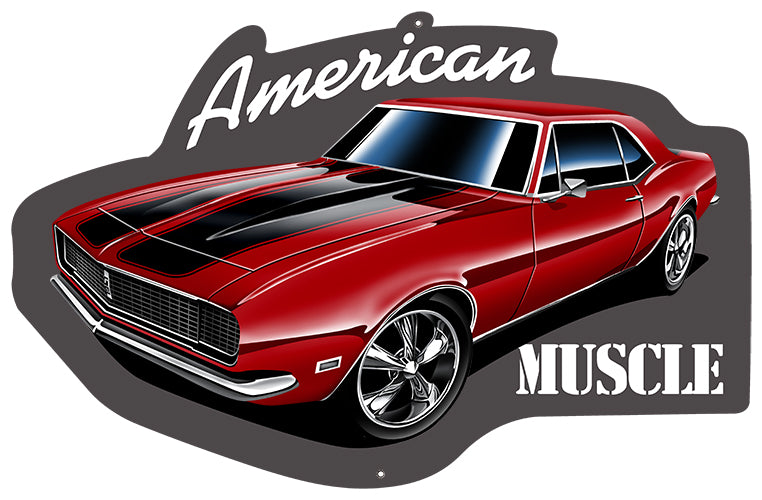 American Muscle Car With 13.8×21.3