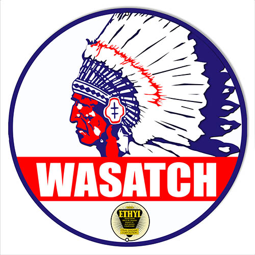 Wasatch Gasoline Motor Oi Vintage Style Metal Sign 18 x 18