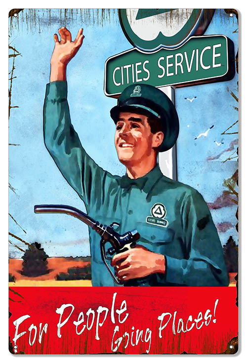 Cities Services Motor Oil 16×24