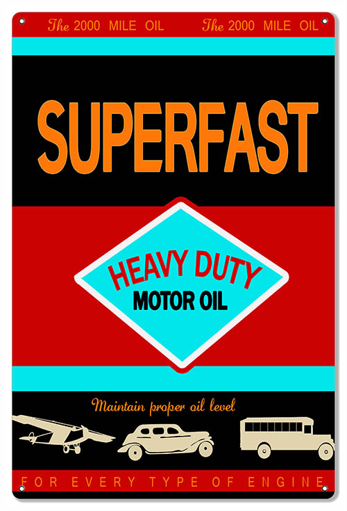 Superfast Motor Oil 16×24