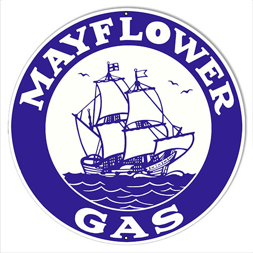 Mayflower Gasoline Motor Oil Vintage Style Metal Sign 30 x 30