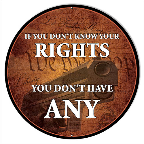 Know Your Right Constitution 18 x 18