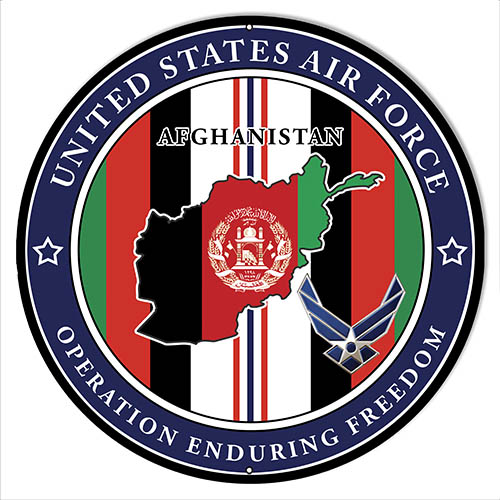 U.S. Air Force Military Vintage Style Metal Sign 30 x 30