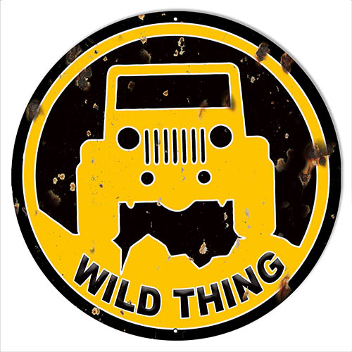 Jeep Wild Thing Yellow 24 x 24