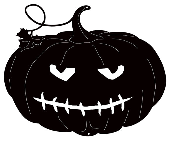 Jack O Lantern Black Halloween Decor 9.5″x7.8″