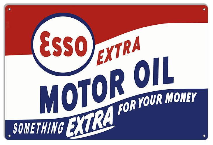 Esso Extra Vintage Style Metal Sign 18 x 30