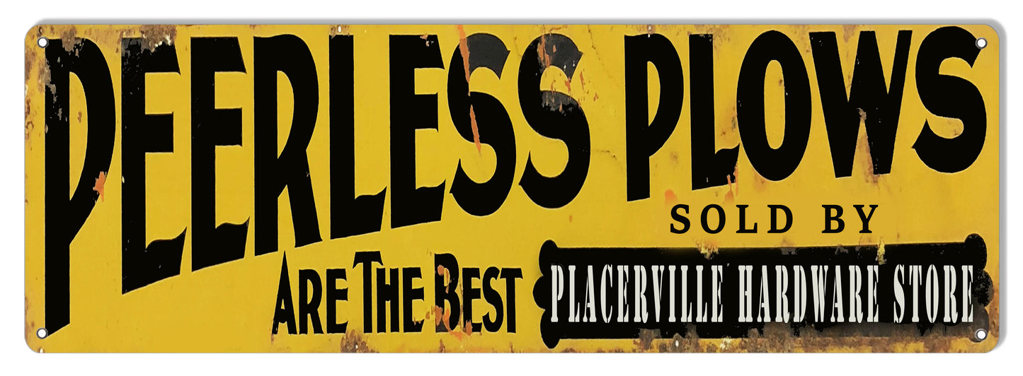 Peerless Plows Placerville Hardware Store 6x18