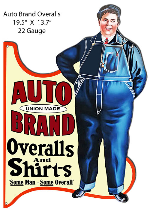 Auto Brand Overalls And Shirts 19x13
