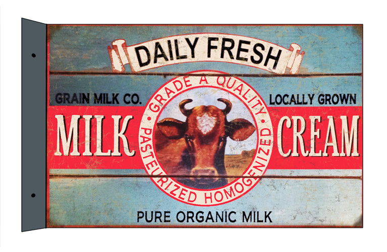 Daily Fresh Milk Cream Flange 12x18