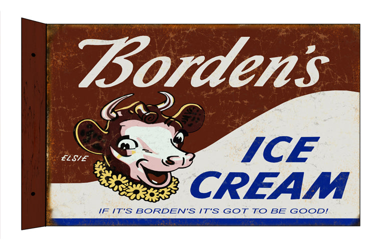 Borden Ice Cream Flange 12x18