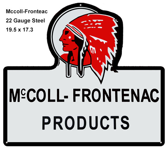 McColl-Frontenas Motor Oil 19.7x17.5