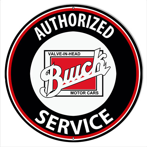 Buick Service Authorized Vintage Style Metal Sign 30 x 30