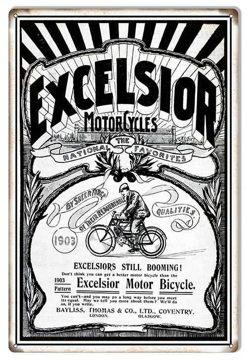 Excelsior Motor Bicycles 1903 18x30