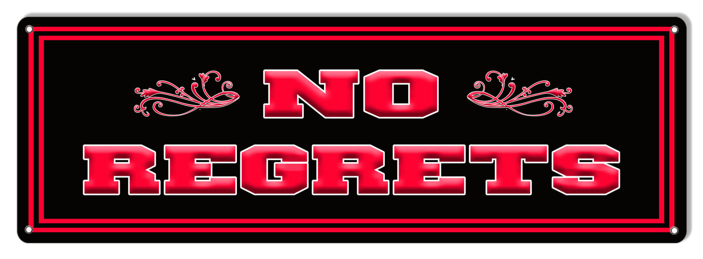 No Regrets In Red And Black 6×18