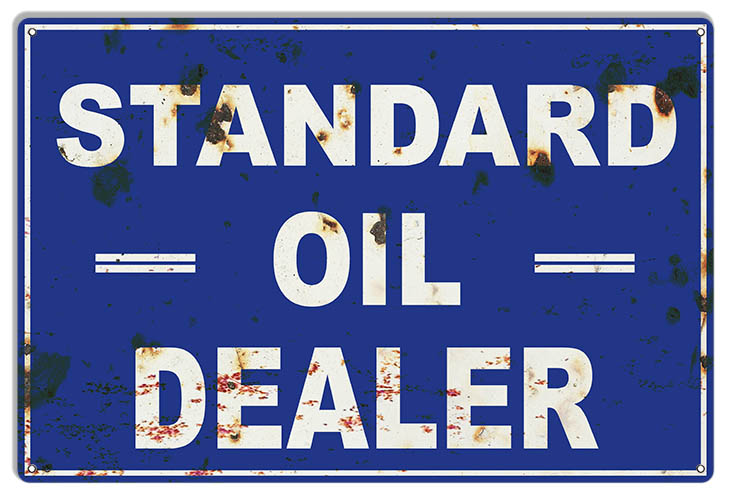 Standard Oil Dealer Vintage Style Metal Sign 12 × 18