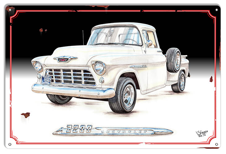 1950 Chevy Truck Vintage Style Metal Sign 12 x 18