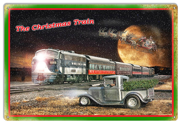 The Christmas Train 12×18