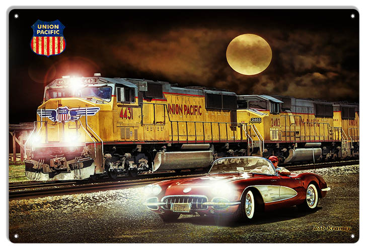 Union Pacific Railway Corvette 12×18