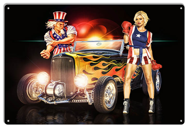 American Icon 1934 Ford 12×18