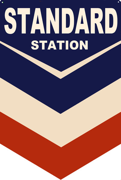 Standard Oil Service Station Vintage Style Metal Sign 12 × 18
