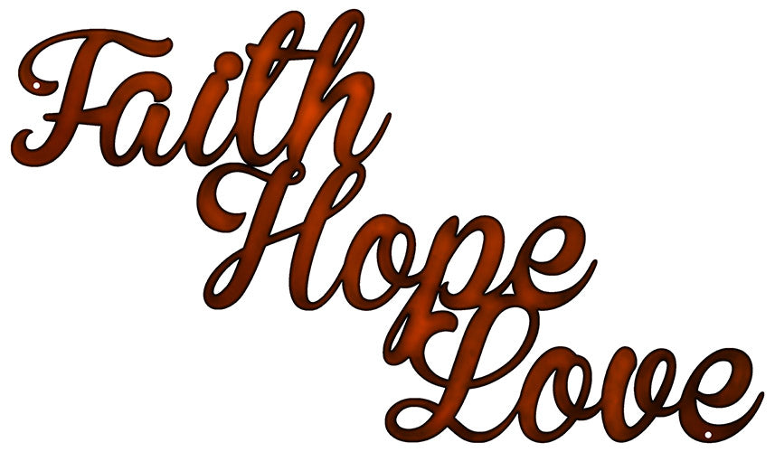 Faith Hope Love Home Decor With 13.5×23.5