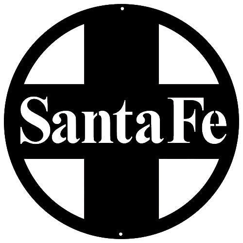Santa Fe Railroad Silhouette 14.5×14.5