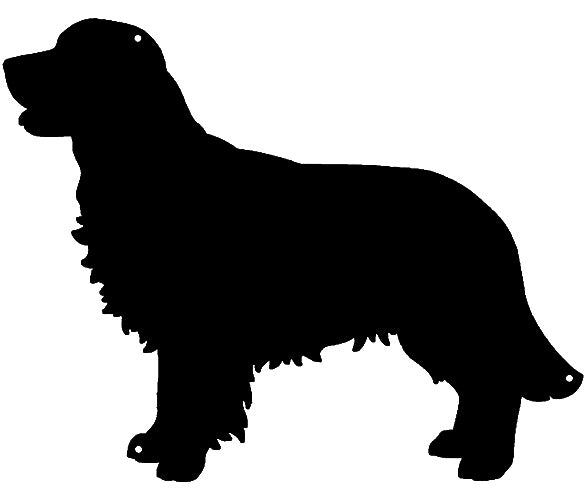 Dog Golden Retriever Silhouette 13.5×17